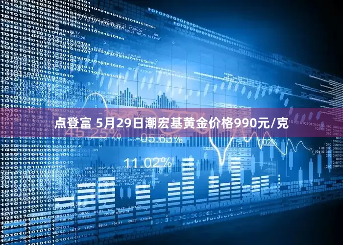 点登富 5月29日潮宏基黄金价格990元/克
