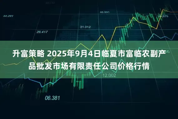 升富策略 2025年9月4日临夏市富临农副产品批发市场有限责任公司价格行情