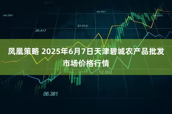 凤凰策略 2025年6月7日天津碧城农产品批发市场价格行情
